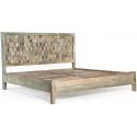 Home Trends & Designs Ibiza Reclaimed Wood King Bed in Vintage Teal