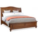 Aspenhome Oxford Queen Sleigh Bed - Whiskey Brown