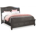 Aspenhome Oxford Cal King Sleigh Storage Bed - Peppercorn