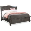 Aspenhome Oxford Cal King Sleigh Bed - Peppercorn