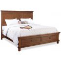 Aspenhome Oxford Cal King Panel Storage Bed - Whiskey Brown