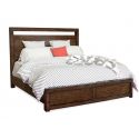 Aspenhome Modern Loft Cal King Panel Bed - Brownstone