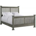 Intercon Furniture Oak Park California King Slat Bed in Brushed Pewter