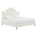 TOV Furniture Serenity Cream Velvet Bed in King (BFCM24)