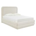 TOV Furniture Briella Cream Velvet Bed in King