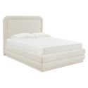 TOV Furniture Briella Cream Velvet Bed in Full