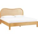 TOV Furniture Grappa King Bed - Natural Wood & Rattan