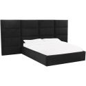 TOV Furniture Eliana King Bed with Wings - Black Velvet