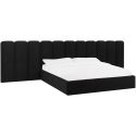 TOV Furniture Palani King Bed with Wings - Black Velvet