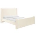 TOV Furniture Athara Full Bed - Cream Velvet