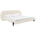 TOV Furniture Ophelia Wool King Bed - Cream Faux