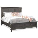 Aspenhome Oxford Cal King Panel Storage Bed - Peppercorn