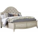 A.R.T. Furniture Starlite Upholstered Panel Bed With Storage in Silver, Queen (A79)