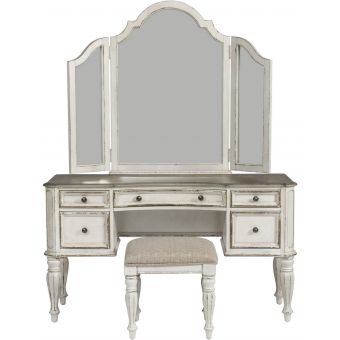 Liberty Furniture Magnolia Manor 3pc Vanity Set (244-BR-VN)