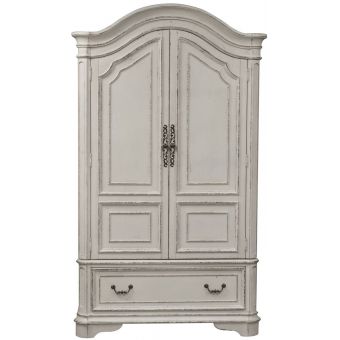 Liberty Furniture Magnolia Manor Armoire in Antique White