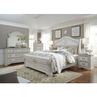 Liberty Furniture Magnolia Manor King Sleigh Bedroom Set #244-BR-KSL