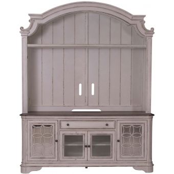 Liberty Furniture Magnolia Manor Entertainment Center in Antique White