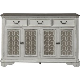 Liberty Furniture Magnolia Manor Hall Buffet in Antique White